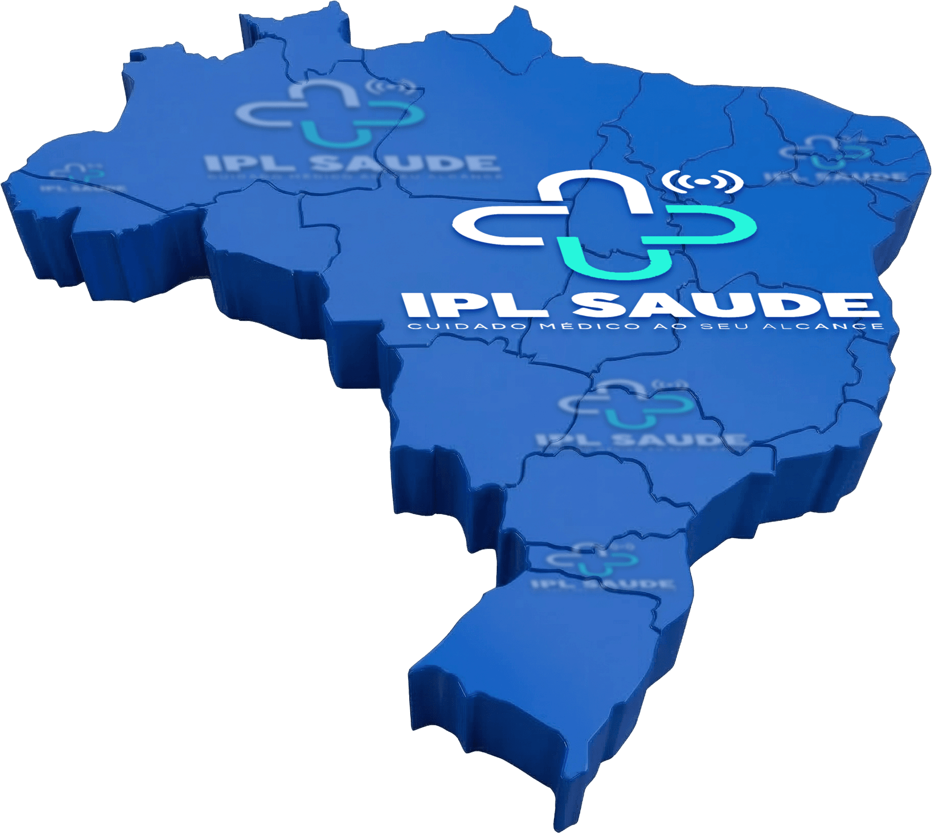 Mapa de cobertura IPL Saúde — presença em todo o Brasil